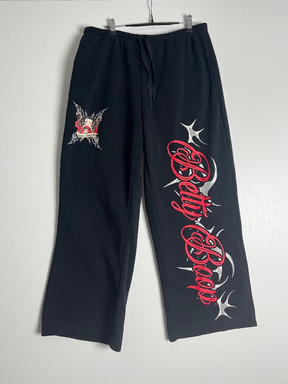 Betty Boop Baggy Tribal Sweatpants Attitude Is Everything Size XL Cotton WORN